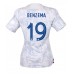 Ranska Karim Benzema #19 Kopio Vieras Pelipaita Naisten MM-kisat 2022 Lyhyet Hihat